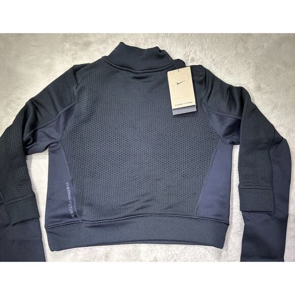 Nike women small Therma-FIT ADV City Ready sweater top Women's 1/4-Zip Black - Picture 2 of 6